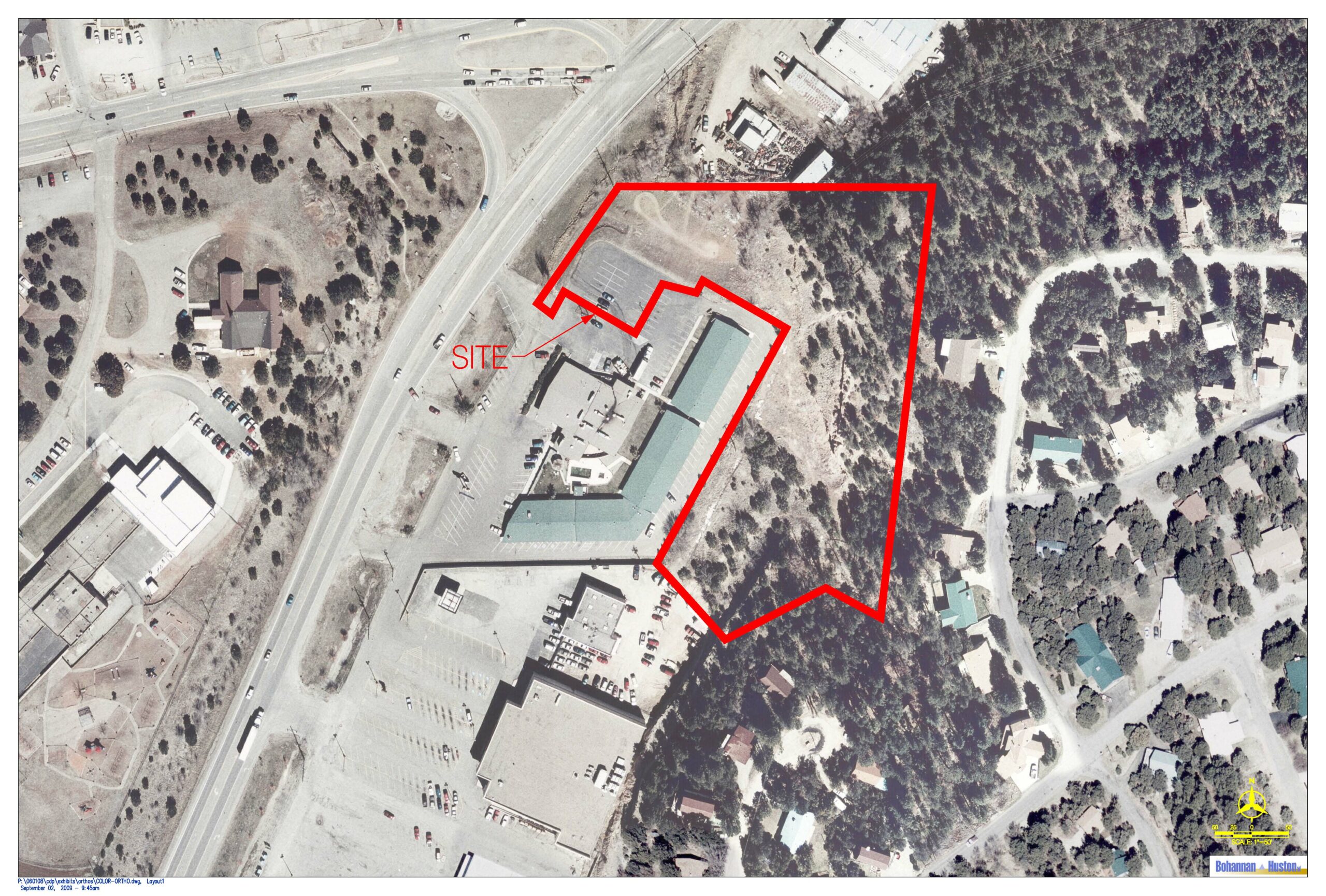 Ruidoso Color Ortho with Site Outline